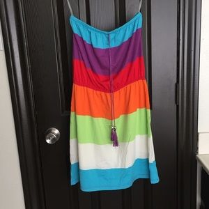 Rainbow swimsuit coverup